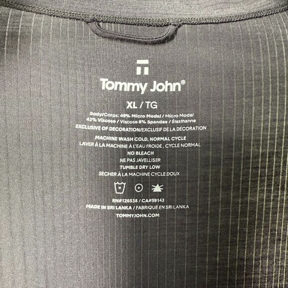 NWT  Tommy John Second Skin Luxe Ribbed Robe in Phantom (Gray) XL MSRP $98 - Picture 5 of 9